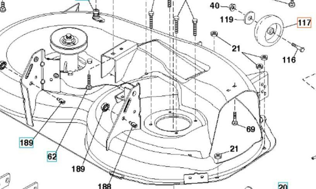 Kółka Husqvarna do kosiska