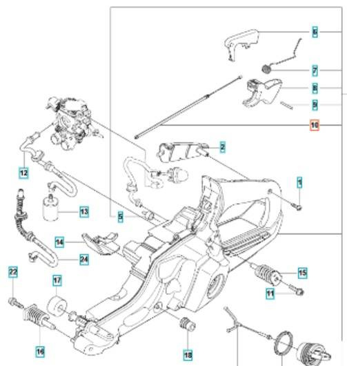 Linka gazu 555 560 XP