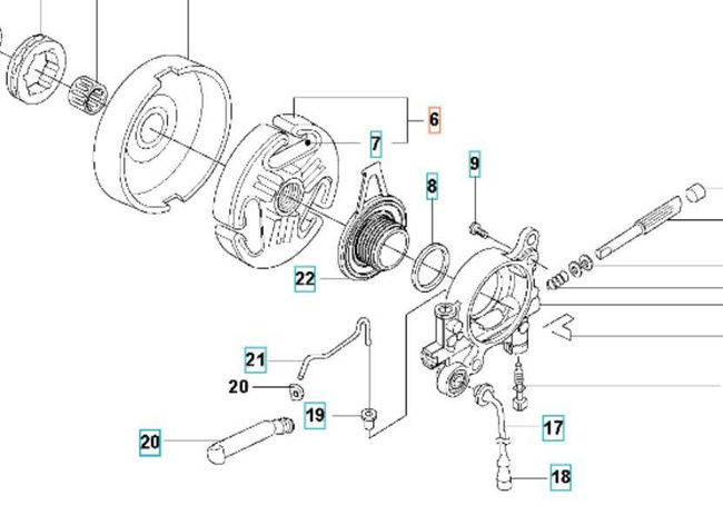 Sprzęgło Husqvarna 365