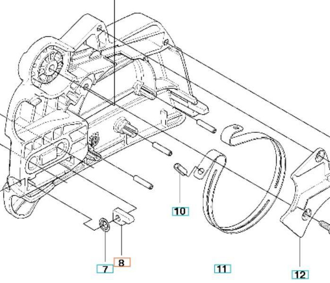 Napinacz Husqvarna 137 236 wodzik