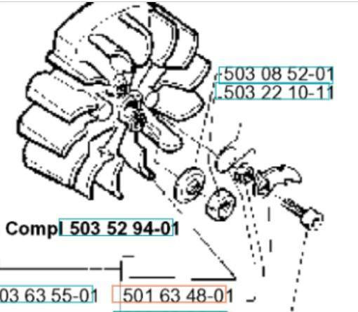 Spręzyna Husqvarna zabierak 254