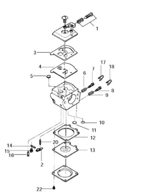 Zestaw naprawczy gaźnika Husqvarna P351