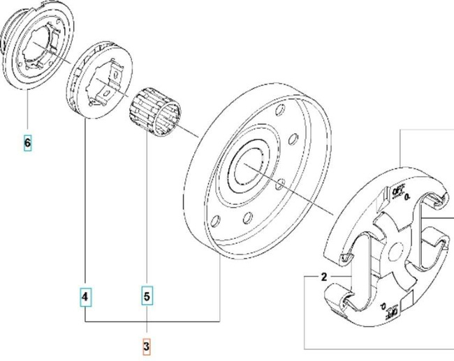 Bęben sprzęgła Husqvarna 545 II 550 XP i XPG II
