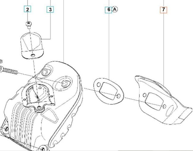 Osłona termiczna Husqvarna tłumika 560 XP