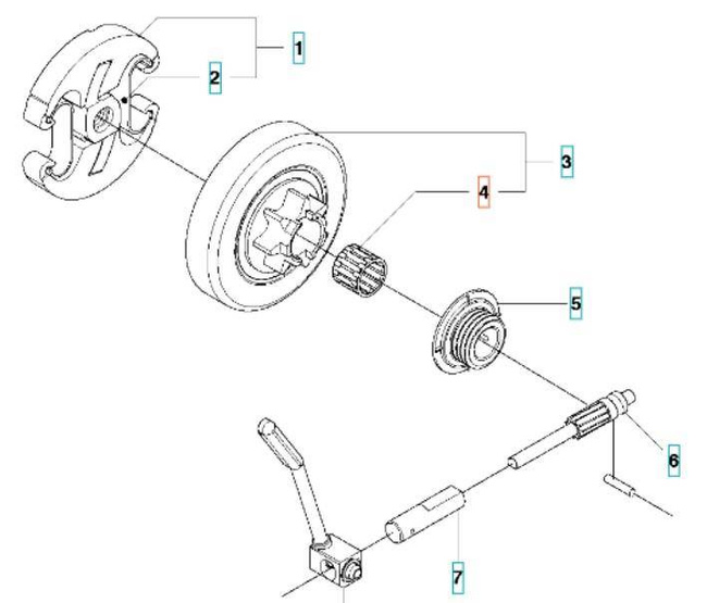 Łożysko bębna Husqvarna 340 345 346 350 357 359