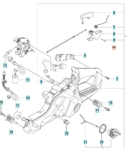 Linka gazu Husqvarna 545 550