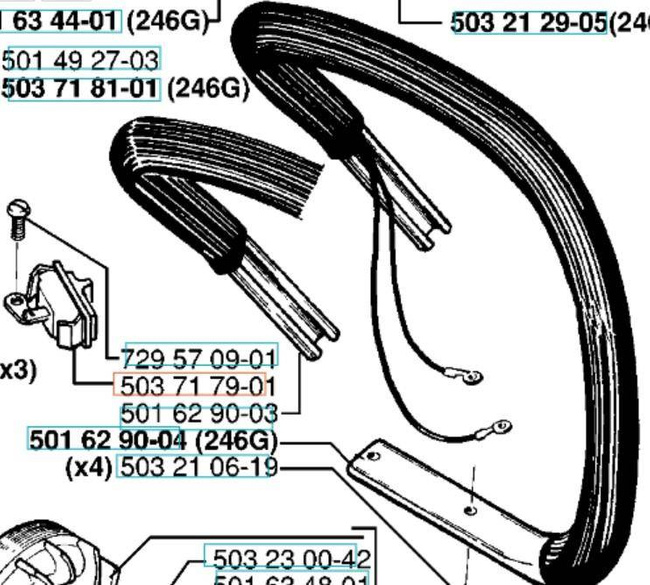Wyłącznik Husqvarna 254 XP