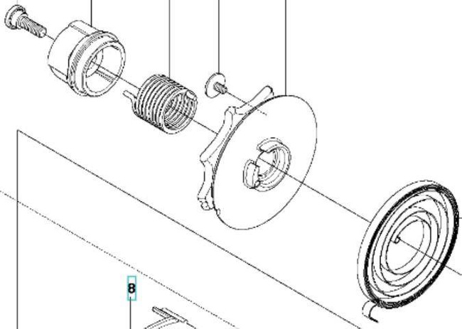 Sprężyna pomocnicza Husqvarna 137 142 236e