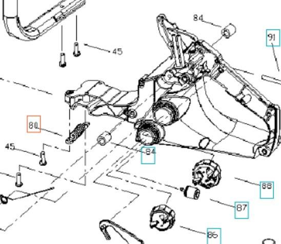 Amortyzator Husqvarna Partner 340