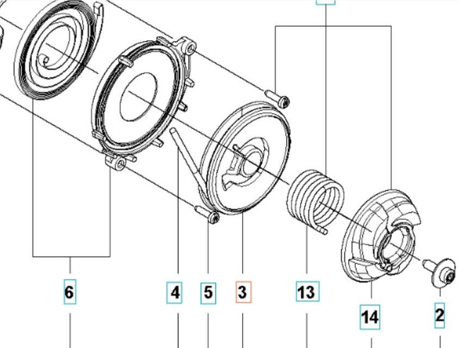 Kółko rozrusznika Husqvarna 545 ll