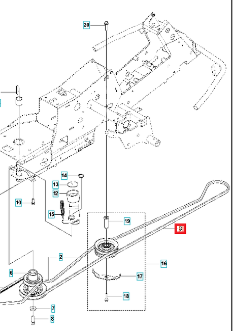 Pasek napędu Rider Husqvarna R214TC