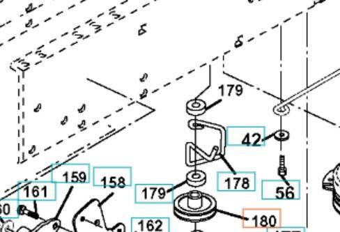 Koło pasowe traktorek Husqvarna CTH 210 XP