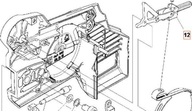Mechanizm hamulca Husqvarna 562