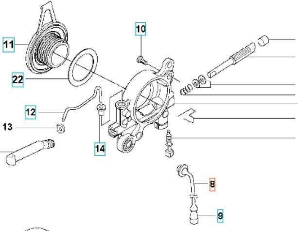 Przewód oleju Husqvarna 365