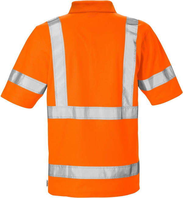 KOSZULKA POLO ODBLASKOWA FRISTADS HI-VIZ KLASY 3 7025 PHV