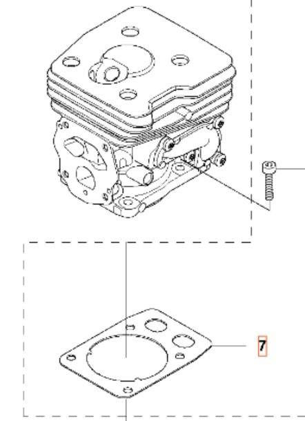 Uszczelka cylindra Husqvarna 545 RX