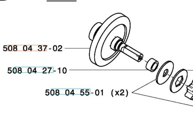 Koło napędowe Husqvarna 1500EL