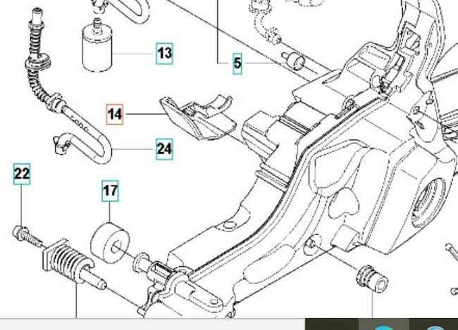 Osłona chlapacz Husqvarna 560 555