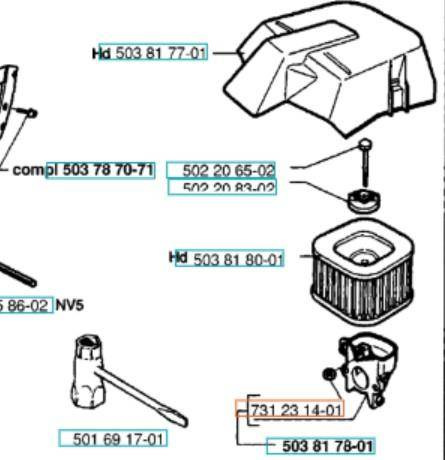 Nakrętka Husqvarna 570