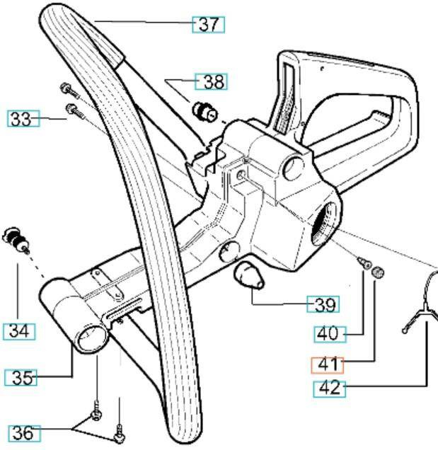 Zaślepka odpowietrznik Husqvarna 141 137