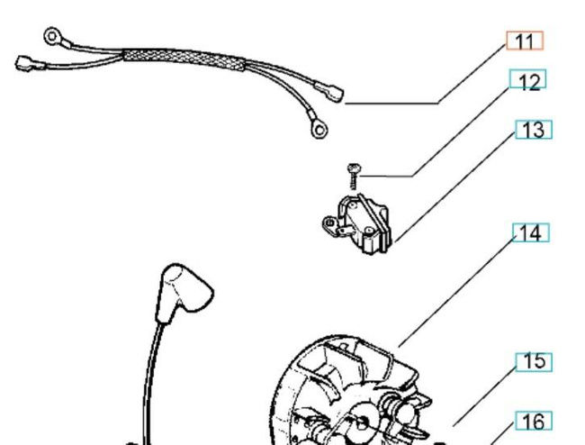 Wiązka sterownicza Husqvarna 36