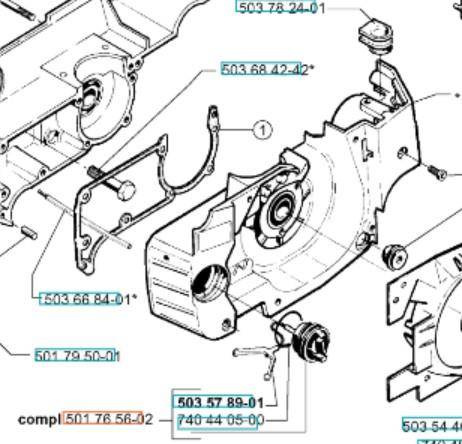 Korek oleju Husqvarna 254XP