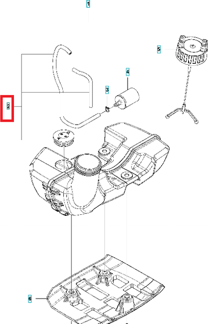Wężyk paliwa Husqvarna 525