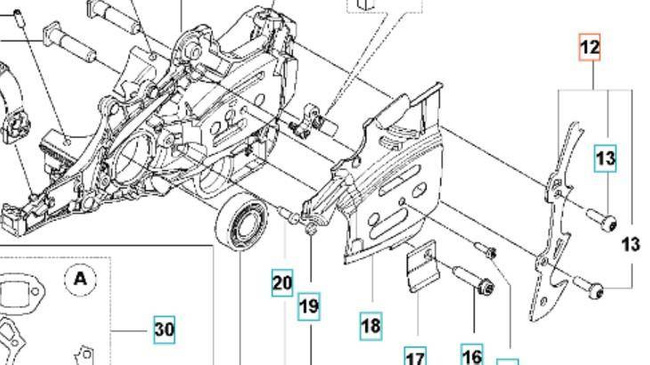 Ostroga Husqvarna 550 XP Mark II