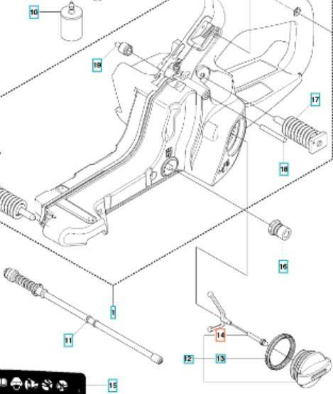 Uchwyt korka paliwa Husqvarna
