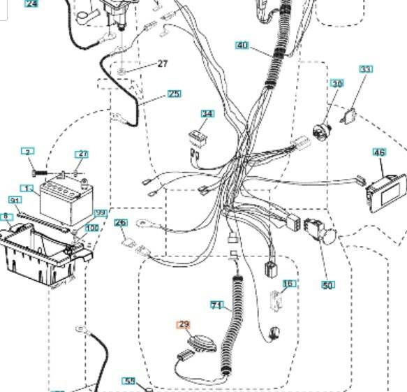 Czujnik Husqvarna siedzenie traktor