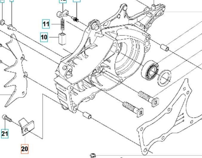 Wychwytnik łańcucha Husqvarna 550