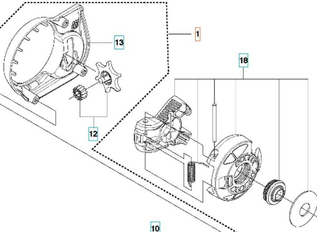 Osłona sprzęgła Husqvarna 340,345,350,445,450 455