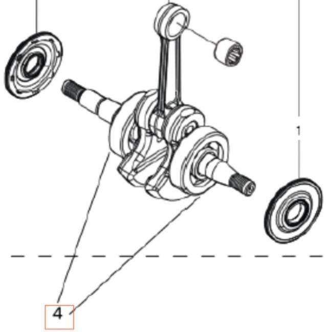 Łożysko wału Husqvarna 240