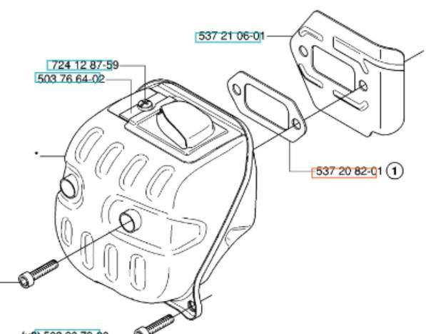 Uszczelka tłumika Husqvarna