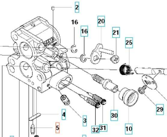 Zawór iglicowy Husqvarna 545RX