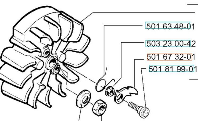 Zabierak Husqvarna 254 XP