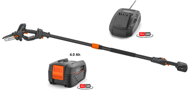 Podkrzesywarka Husqvarna Aspire™ PE5-P4A zestaw z baterią 4.0 Ah i ładowarką