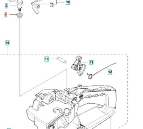 Uszczelka odpowietrznika paliwa Husqvarna 543 XP