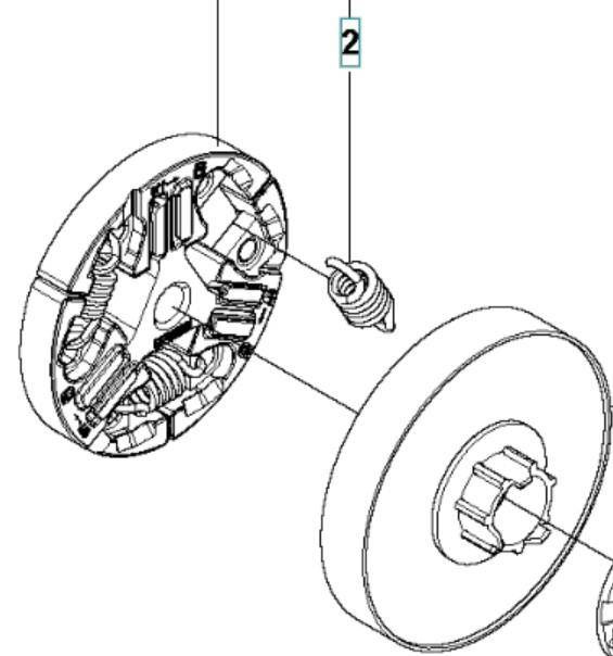 Sprężyna sprzęgła Husqvarna 555 560 XP 357 359
