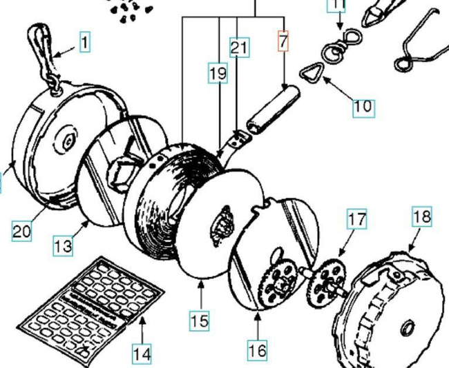 Blokada taśmy Husqvarna