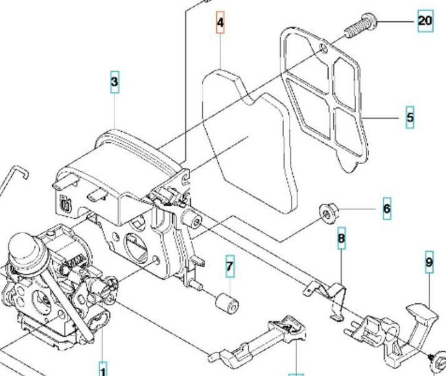 Filtr powietrza Husqvarna 236