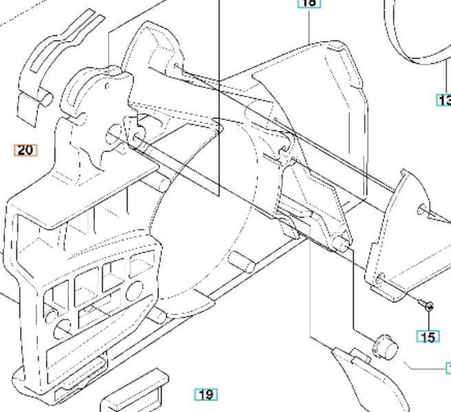 Sprężyna odbijania hamulca Husqvarna 40 254