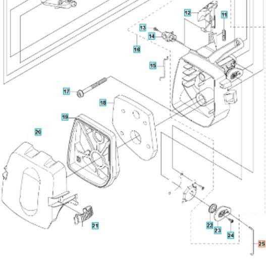 Cięgło Husqvarna 333R