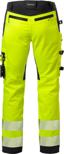 ELASTYCZNE SPODNIE ODBLASKOWE FRISTADS HI-VIZ KLASY 2 2707 PLU