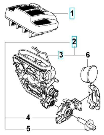 Filtr powietrza Husqvarna 555, 560 XP zółty