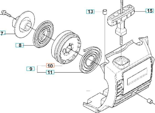 Koło rozrusznika Husqvarna 323 R