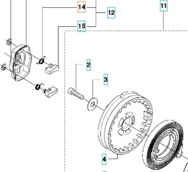 Sprężyna zabieraka Husqvarna 323 R 333 R