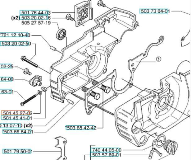 Napinacz Husqvarna 254 XP podkładka 51 55