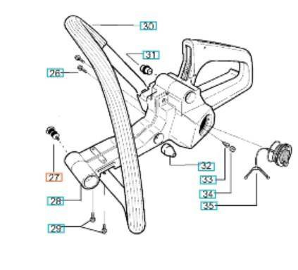 Amortyzator Husqvarna 136 137 przód tył