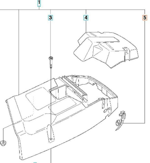 Zaczep pokrywy Husqvarna 371XP 365